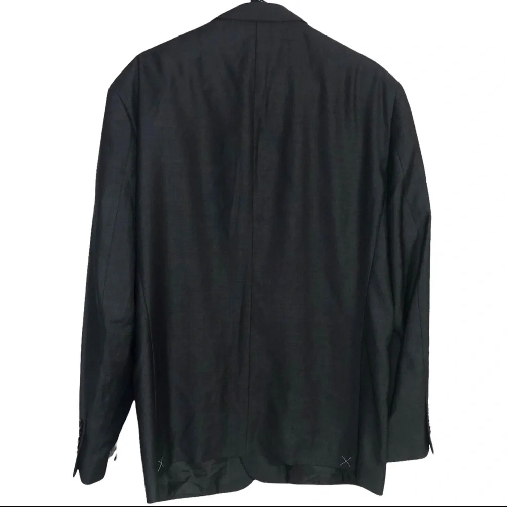 Black‎ Brown 1826 Zignone Super 120’s Gray Suit Jacket New With Tags